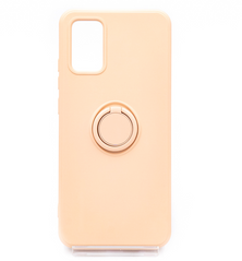 Чохол (TPU) Candy Ring для Samsung A02S pink sand Full Camera