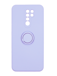 Чехол (TPU) Candy Ring для Xiaomi Redmi 9 purple Full Camera