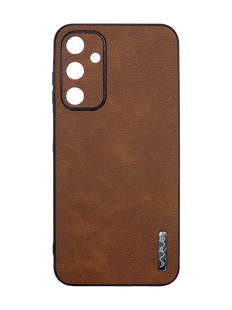 Чехол WAVE Leather для Samsung A25 dark brown Full Camera