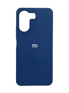 Силіконовий чохол Full Cover для Xiaomi Redmi 13C/Poco C65 navy blue