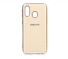 Накладка Soft Glass для Samsung A40 gold