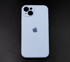 Силіконовий чохол Full Cover для iPhone 14 Plus lilac blue Full Сamera