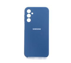 Силіконовий чохол Full Cover для Samsung A24 4G navy blue Full Camera