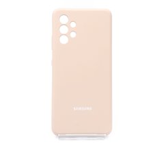 Силіконовий чохол Full Cover для Samsung A32 pink sand Full Camera