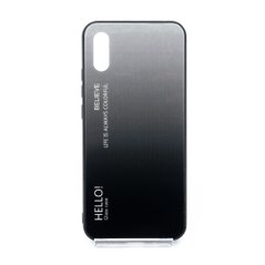 TPU+Glass чехол Gradient HELLO для Xiaomi Redmi 9A black