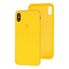Силіконовий чохол Full Cover для iPhone XS Max canary yellow