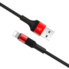 USB кабель Borofone BX21 Outstanding charging data Lightning 2.4A/1m red
