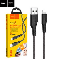 USB кабель Hoco X58 Lightning 2.4A 1m black