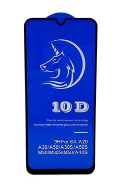 Захисне 10D скло Full Glue для Samsung A30 Black SP