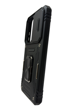 Чохол Camshield Army Ring для Samsung S25 FE black протиударний шторка/захист камери