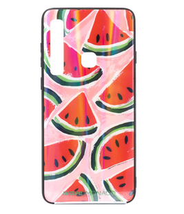 Накладка Wave Monaco Case (Glass+TPU) для Samsung A9 арбузы
