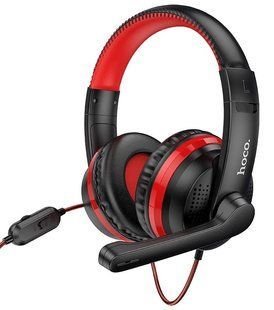 Навушники провідні Hoco W103 PC Magic black/red