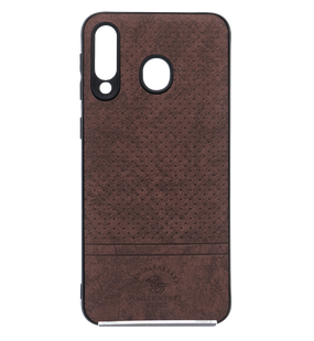 Накладка Santa Barbara velvet для Samsung M30 brown