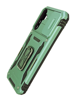 Чохол Camshield Army Ring для Samsung A14 4G/5G light green протиударний шторка/захист камери