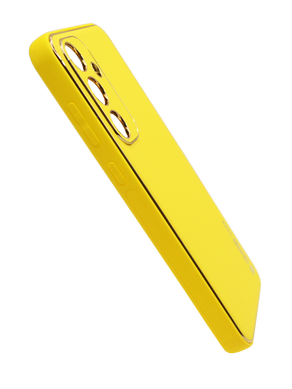 Чохол шкіра Xshield для Samsung A35 yellow Full Camera
