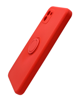 Чехол (TPU) Candy Ring для Samsung A03 red Full Camera