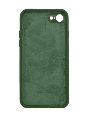 Силиконовый чехол Full Cover Square для iPhone 7/8 dark green Full Camera