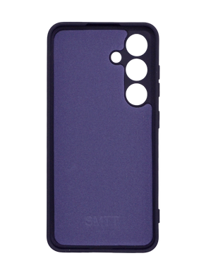 Силиконовый чехол SMTT для Samsung S24 dark violet Full Camera с микрофиброй