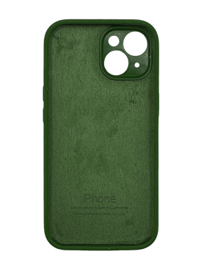 Силіконовий чохол Full Cover для iPhone 15 cyprus green Full camera