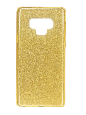 Силіконовий чохол Baseus Glitter 3 в1 для Samsung Note 9 gold