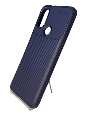 Силіконовий чохол Ultimate Experience Carbon для Motorola Moto E20 blue
