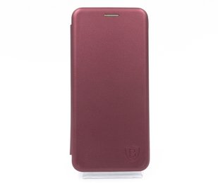 Чехол книжка Baseus Premium Edge для Huawei Y6P 2020 marsala