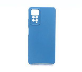 Силіконовий чохол Full Cover для Xiaomi Redmi Note 11Pro/Note11Pro 5G navy blue Full Camera без logo