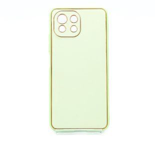 Чехол Leather Gold для Xiaomi Mi 11 Lite mint