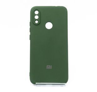 Силиконовый чехол Full Cover для Xiaomi Redmi Note 7/Note7Pro/Note7S dark green My color Full Camera