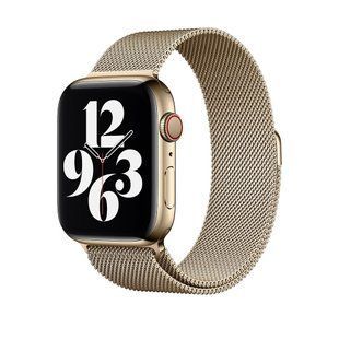 Ремінець Apple Watch Milanese loop 42/44/45/49mm gold (Box)