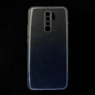 Силиконовый чехол Gradient Design для Xiaomi Redmi 9 white/blue