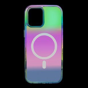 TPU чехол Apple Glass Gradient with MagSafe для iPhone 15 Pro blue