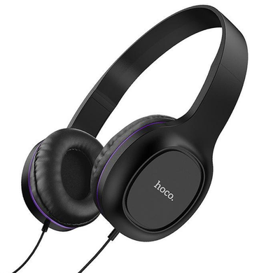 Навушники Hoco W24 з мікр.black-violet