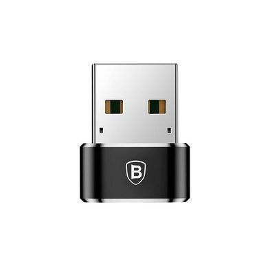 Перехідник Baseus mini CAAOTG USB male to Type-C Female 5A Black