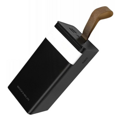 Power Bank Grunhelm GP-50BQC 22.5W 50000 mAh black швидка зарядка,ліхтарик,ремінець