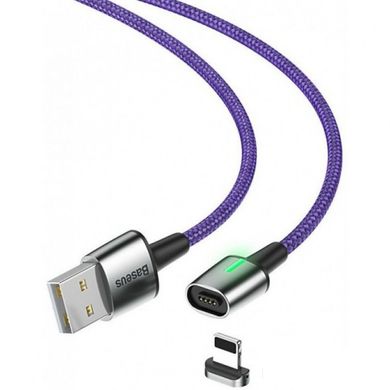 USB кабель Baseus Zink Magnetic Lightning 2.4A 1m CALXC-A05 purple