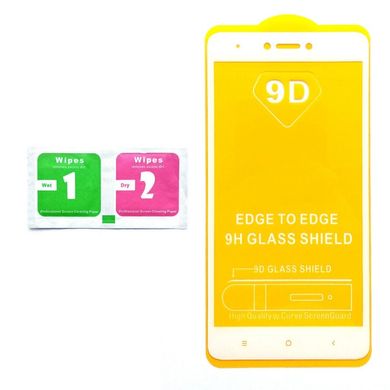 Защитное 9D стекло Full Glue для Xiaomi Redmi Note 4X white SP