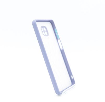 TPU+PC чохол Picture Color Buttons для Xiaomi Redmi Note 9s lavender grey/цветы Full Camera
