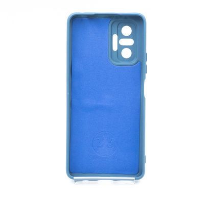 Силіконовий чохол Full Cover для Xiaomi Redmi Note 10 Pro/10 Pro Max navy blue Full Camera без logo