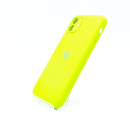 Силіконовий чохол Full Cover для iPhone 11 lime green Full Camera