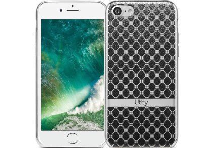 Чехол Utty Pattern El/plating для iPhone 7 TPU silver (08A)