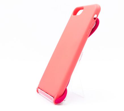 Силіконовий чохол WAVE Lanyard для iPhone 7+/8+ bright pink (rose) (TPU)