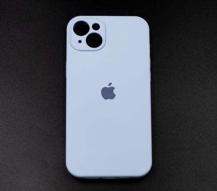 Силіконовий чохол Full Cover для iPhone 14 Plus lilac blue Full Сamera