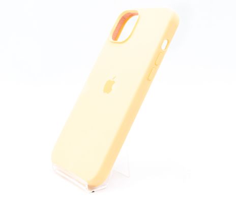 Силіконовий чохол Full Cover для iPhone 15 Plus cantaloupe (hami melon)
