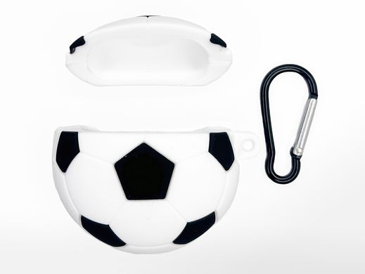 Чохол силіконовий Brand для AirPods 1/2 + карабін football