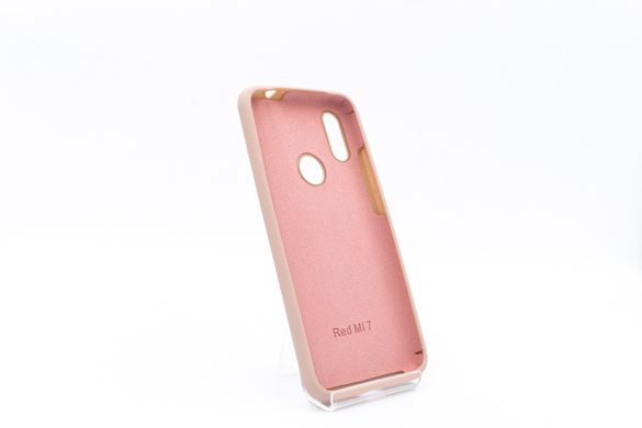Силиконовый чехол Full Cover для Xiaomi Redmi 7 pink sand