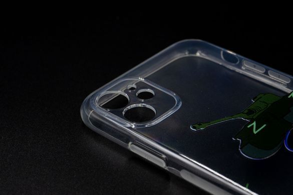 Силіконовий чохол MyPrint для iPhone 11 Танк, OuCase, clear