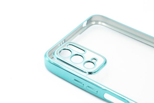 Силіконовий чохол Сlear для Xiaomi Note 10 5G/Poco M3 Pro green Full Camera з глянсовою окантовкою