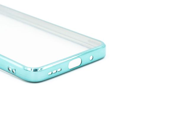 Силиконовый чехол Сlear для Xiaomi Note 10 5G/Poco M3 Pro green Full Camera с глянцевой окантовкой