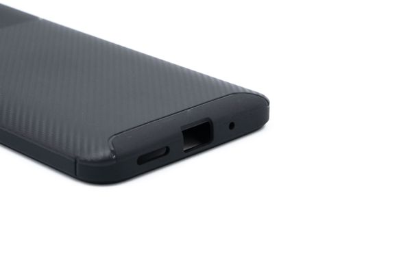 Силиконовый чехол Ultimate Experience Carbon для Xiaomi Redmi 9A black (TPU) Full Camera